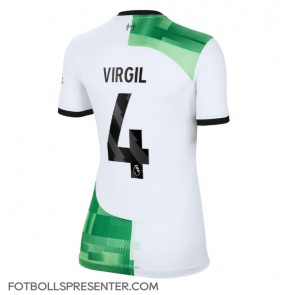 Liverpool Virgil van Dijk #4 Borta Matchtröja Dam 2023-24 Kortärmad